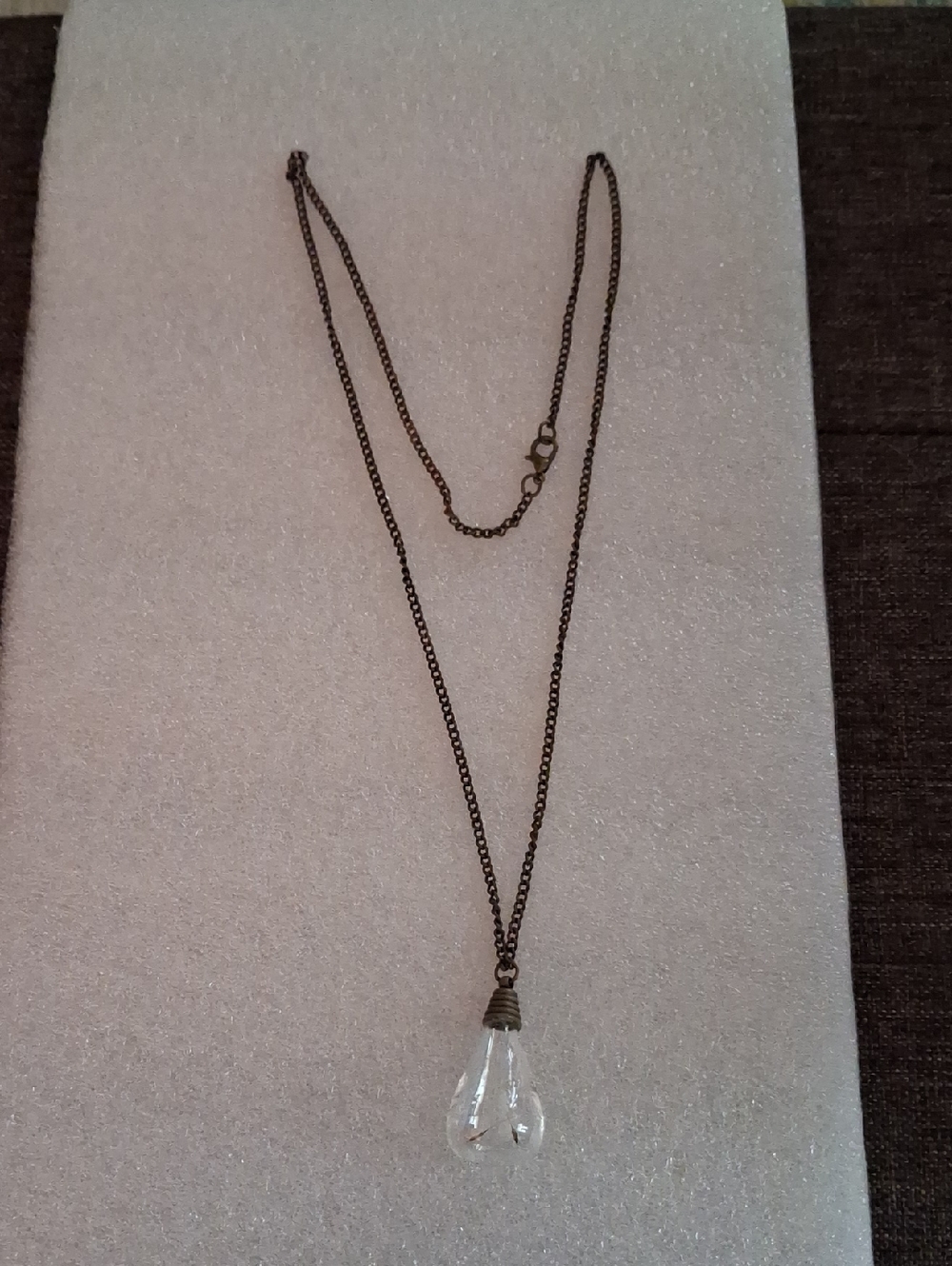 Light Bulb Pendant Necklace - Women Jewelry